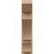 Ekena Millwork 8-in W x 26-in D x 34-in H Balboa Slat Rough Cedar Woodgrain TimberThane Outlooker, Primed Tan OUTUR080X26X34BOA24RCPR - alternate 2